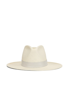 Janessa Leone Hamilton Hat in Bleach - White. Size L (also in M, S).