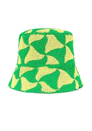 Bottega Veneta Bucket Hat in Parakeet & Kiwi - Green. Size S (also in ).