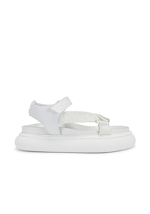 Moncler Catura Sandal in White - White. Size 38 (also in ).