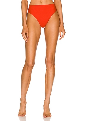 Tropic of C Vibe Bikini Bottom in Dahlia & Red - Red. Size XS (also in S).