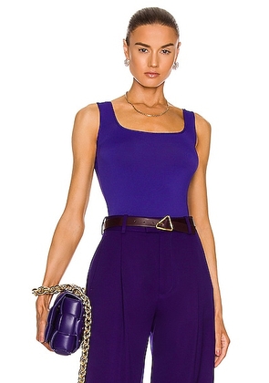 Bottega Veneta Fluid Viscose Jersey Bodysuit in Unicorn - Purple. Size L (also in ).
