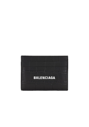 Balenciaga Cash Card Holder in Black - Black. Size all.