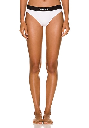 TOM FORD Thong Panty in White - White. Size L (also in ).