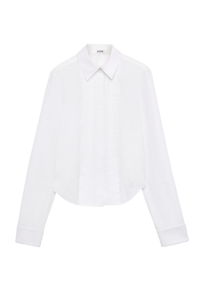 Loewe Cotton Pleated Long-Sleeve Shirt