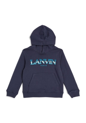 Lanvin Enfant Cotton Logo Hoodie (4-14 Years)