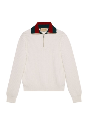 Gucci Wool Web-Detail Sweater