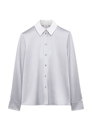 Loewe Silk-Blend Long-Sleeve Shirt