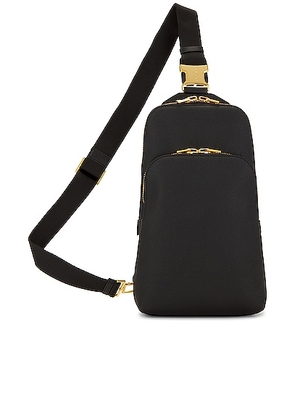 TOM FORD Small Grain Calf Smooth Calf Leather Buckley Sling Backpack in Black - Black. Size all.
