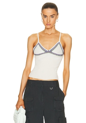Chloe Knit Sleeveless Top in Iconic Milk - Cream. Size L (also in ).