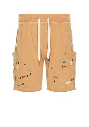 NSF Utility Cut Off Short in Wheat Paint - Tan. Size L (also in M).