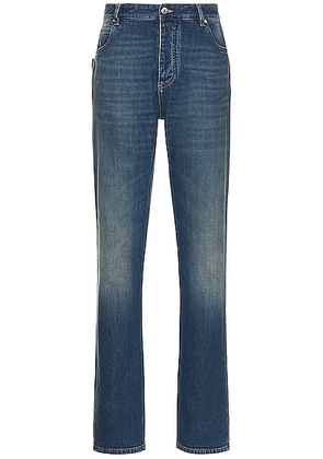 Bottega Veneta Medium Slim Denim Jeans in Mid Blue - Blue. Size 52 (also in 54).