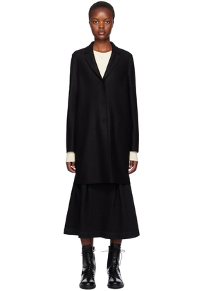 Harris Wharf London Black Cocoon Coat