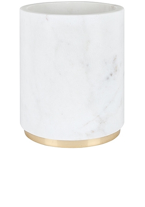 HAWKINS NEW YORK Utility Canister in White & Brass - White. Size all.