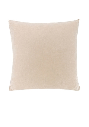 HAWKINS NEW YORK Simple Linen Pillow in Flax - Beige. Size all.