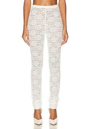 Interior Carrie Pant in Vanilla Ice - White. Size M (also in ).