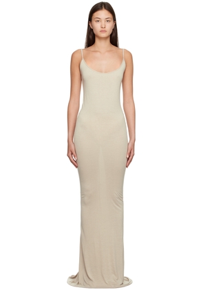 Rick Owens Lilies Taupe Scoop Maxi Dress