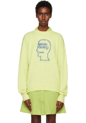 Brain Dead Green Superfuzz Sweater