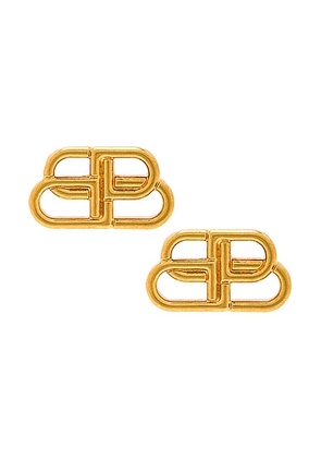 Balenciaga Bb Stud Earrings in Gold - Metallic Gold. Size all.