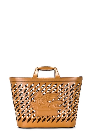 Etro Shopping Bag in Brown - Brown. Size all.