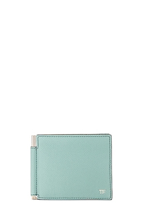 TOM FORD Money Clip Wallet in Nile Blue - Mint. Size all.