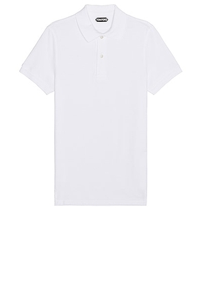 TOM FORD Tennis Polo in Ecru - White. Size 44 (also in 46, 48).