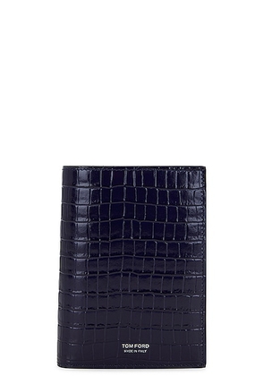 TOM FORD Passport Holder in Ink - Navy. Size all.