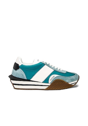 TOM FORD Low Top Sneakers in Sage Green & Cream - Teal. Size 10 (also in 10.5, 11, 11.5, 12).