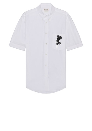 Alexander McQueen Pocket Bp Shirt in White - White. Size 15 (also in ).