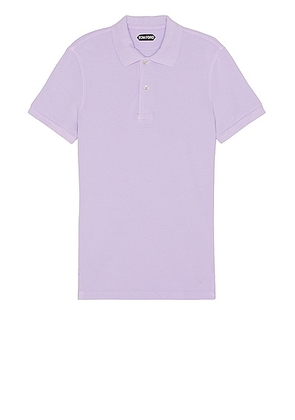 TOM FORD Tennis Polo in Lavender - Lavender. Size 46 (also in 44, 48).