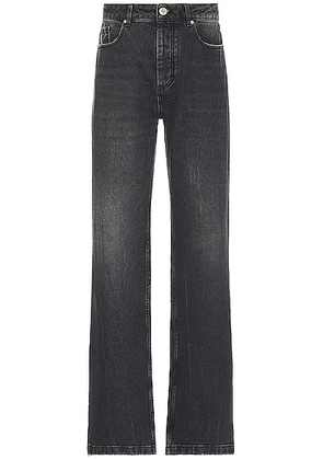 ami Straight Fit Jeans in Used Black - Black. Size 32 (also in ).
