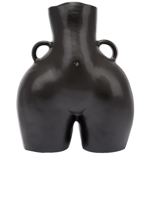 Anissa Kermiche Love Handles Vase in Black.