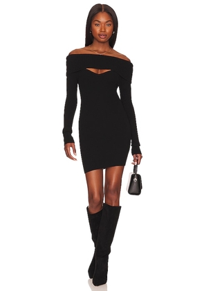 GRLFRND Nadja Knit Dress in Black. Size XL.