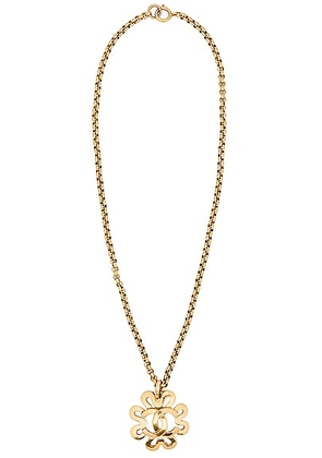 chanel Chanel Coco Mark Necklace in Gold - Metallic Gold. Size all.