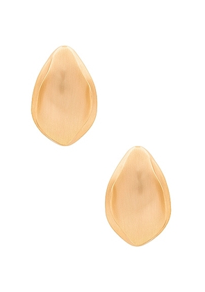 Cult Gaia Erin Earrings in Brushed Brass - Metallic Gold. Size all.