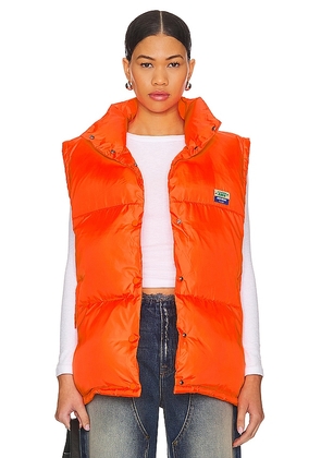 American Vintage Zidibay Vest in Orange. Size S, XS.
