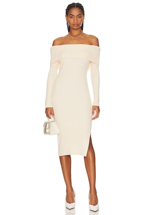 Steve Madden Francesca Knit Dress in White. Size M.