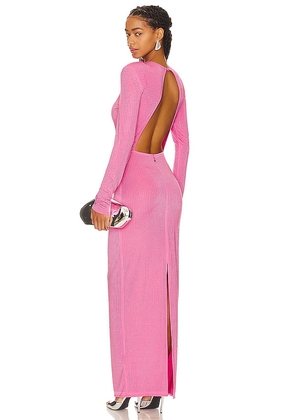 ROTATE Embellished Fitted Dress in Pink. Size 34, 38, 40, 42.