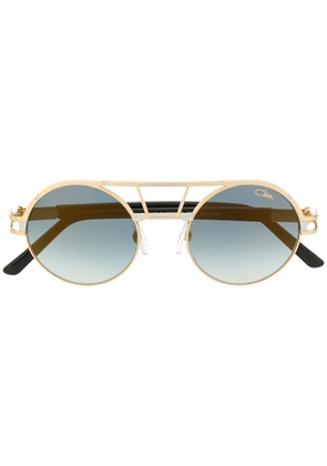 Cazal round pilot-frame sunglasses - Gold
