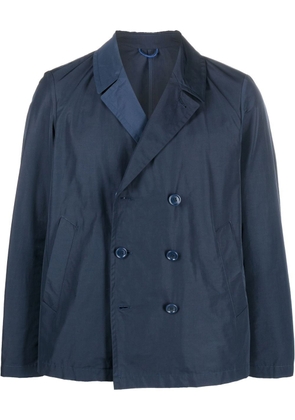 Paltò double-breasted cotton jacket - Blue