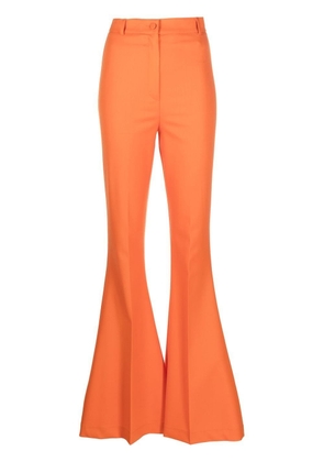Hebe Studio high-waisted flared trousers - Orange