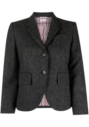 Thom Browne lighthouse-embroidered single-breasted blazer - Grey