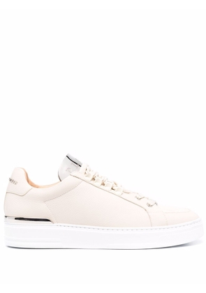 Philipp Plein Networth low-top leather sneakers - Neutrals