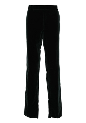 Ralph Lauren Purple Label mid-rise velvet straight-leg trousers - Green
