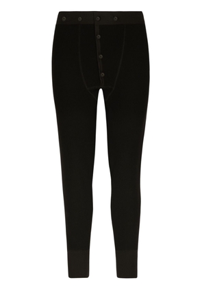 Dolce & Gabbana button-down waistband track pants - Black