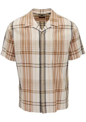 Vince Ibiza plaid check-pattern shirt - Neutrals