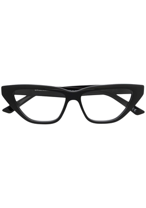 Balenciaga Eyewear cat-eye logo-detail glasses - Black