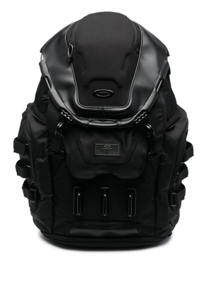 Oakley logo-patch zip-up backpack - Black