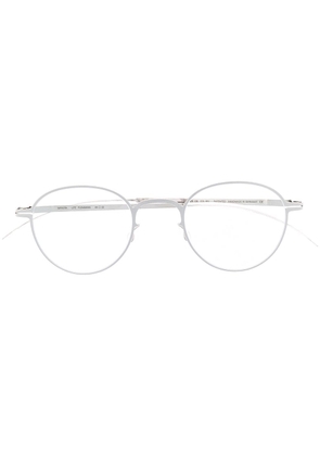 Mykita matte-effect round-frame glasses - Silver
