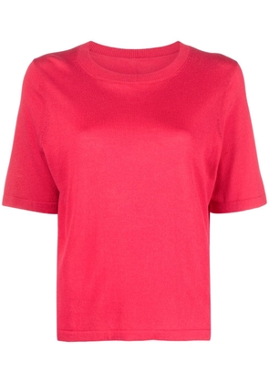 Chinti & Parker crew-neck fine-knit T-shirt - Pink