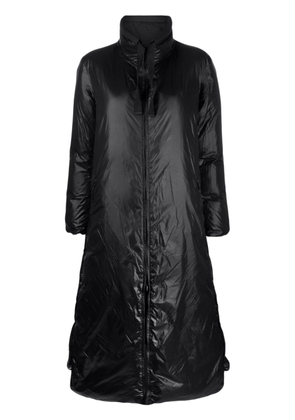 Emporio Armani reversible A-line oversized coat - Black